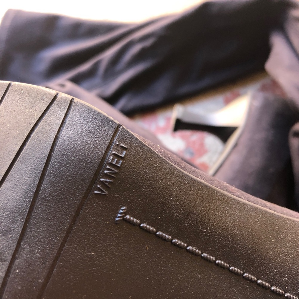 Vaneli black suede boots